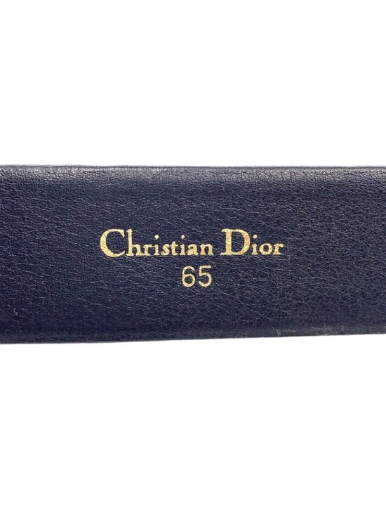 Dior Trotter Leather Canvas Navy Belt Gold main image 11